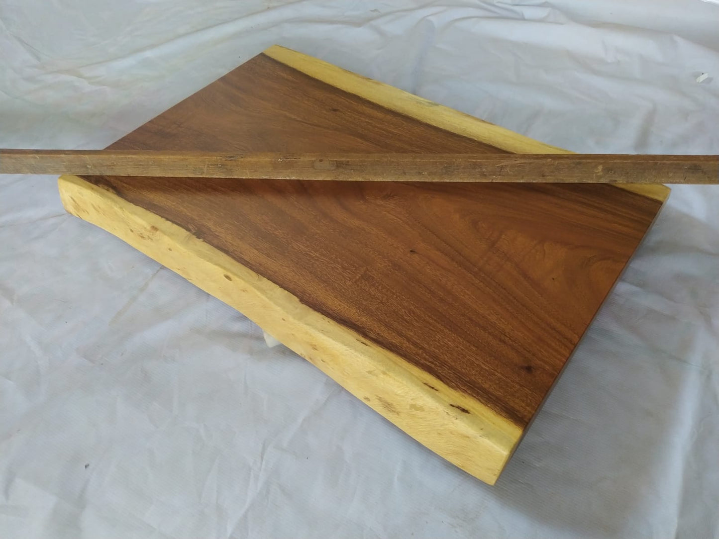 Suar Wood Countertop | 0014-505051 | 31.5″ Live Edge Solid Wood Slab