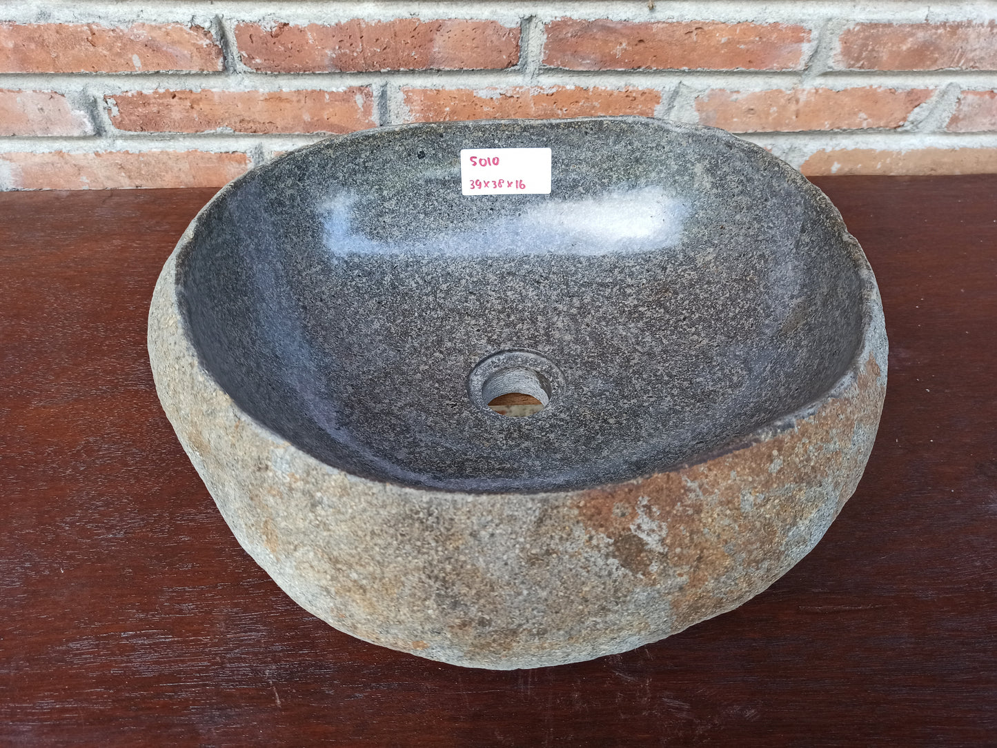 River Stone Sink | 5010-393816 | 15.5×14″