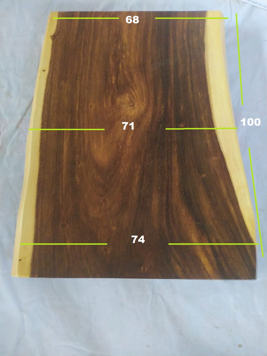 Suar Wood Countertop | 0001-747168 | 39.5″ Live Edge Solid Wood Slab