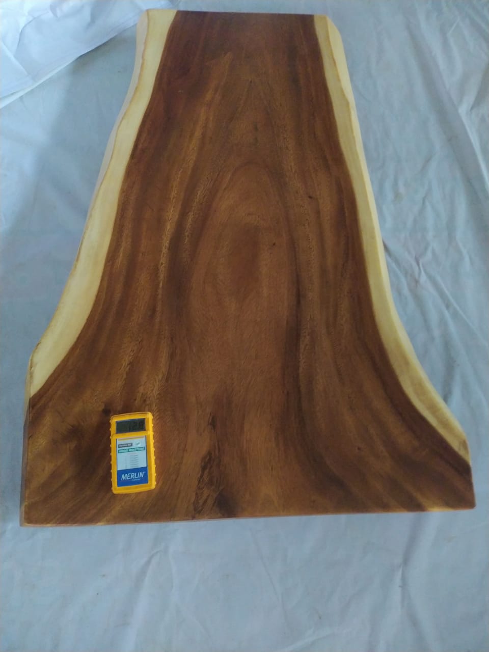 Suar Wood Countertop | 0001-786051 | 47″ Live Edge Solid Wood Slab