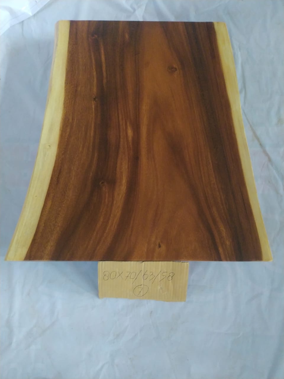 Suar Wood Countertop | 0001-747168 | 39.5″ Live Edge Solid Wood Slab