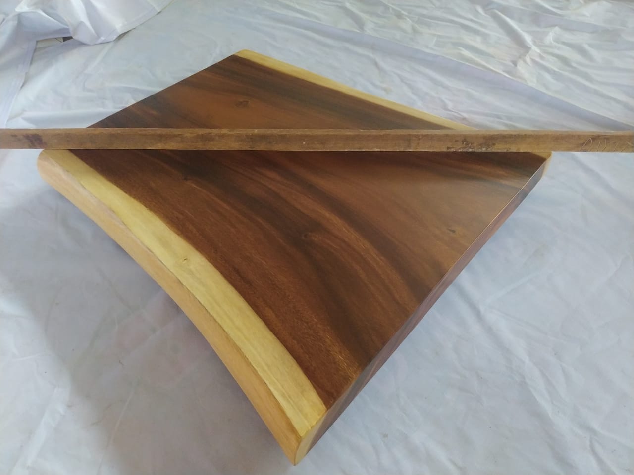 Suar Wood Countertop | 0001-747168 | 39.5″ Live Edge Solid Wood Slab