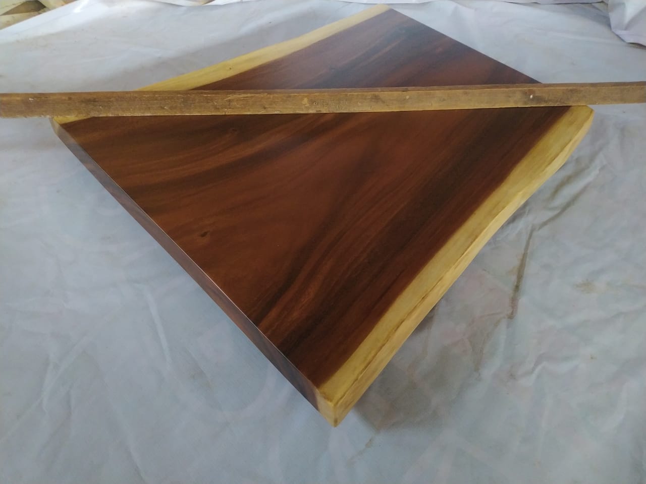 Suar Wood Countertop | 0001-747168 | 39.5″ Live Edge Solid Wood Slab