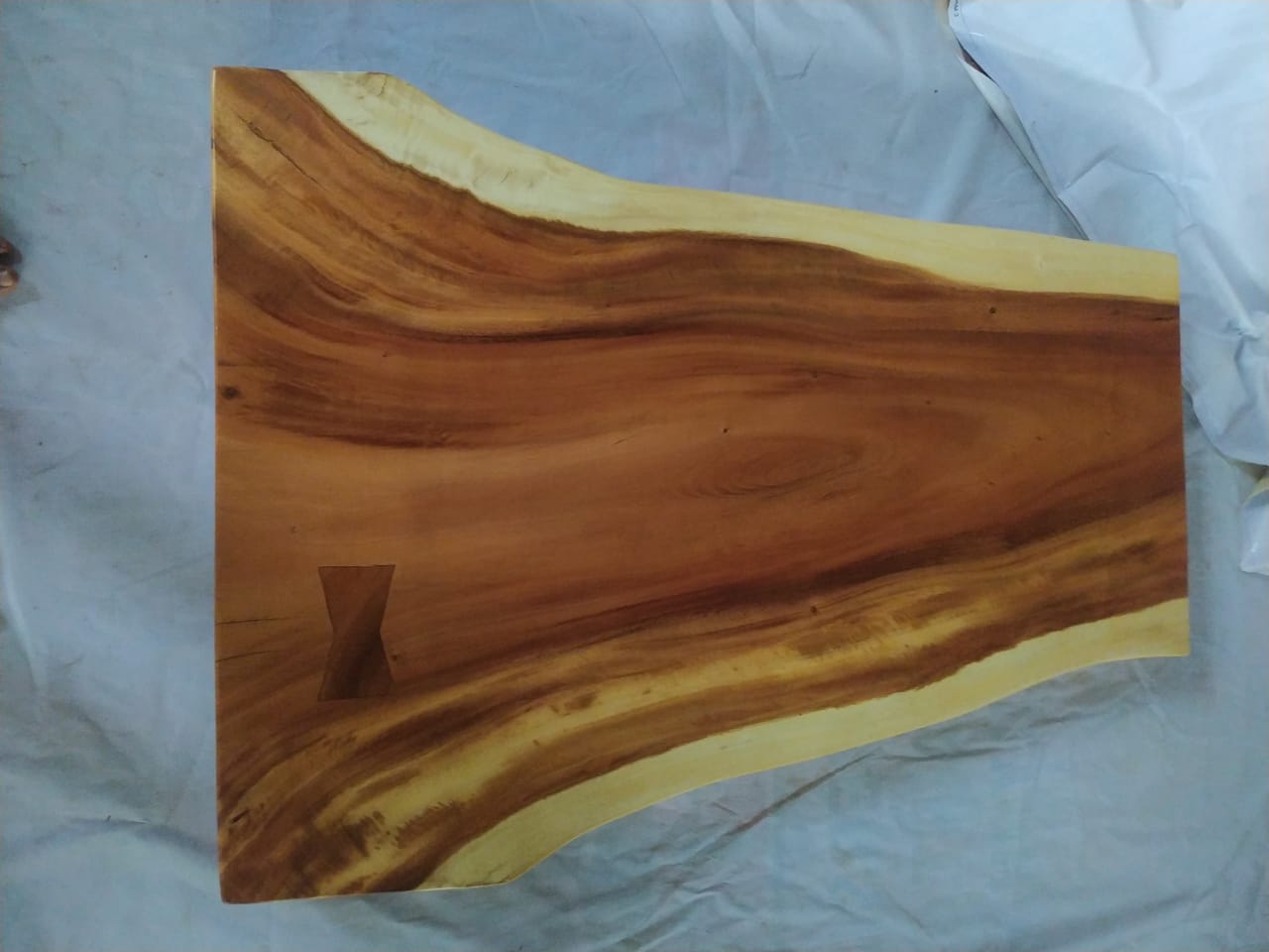 Suar Wood Countertop | 0001-786051 | 47″ Live Edge Solid Wood Slab