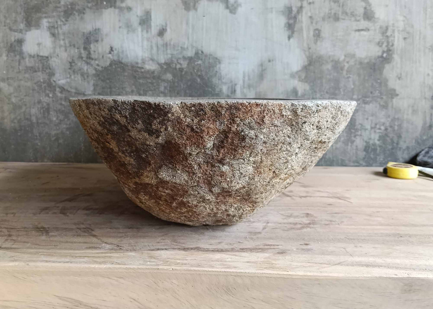 River Stone Sink | 6345-5036 | 20×14″ Oval Dark Gray Polished Interior