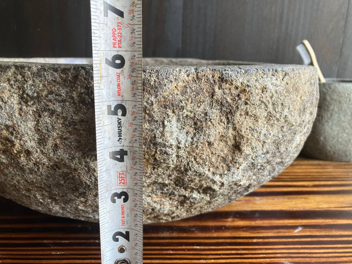 Height measurement of 5.75 inch stone vessel sink RSS-045