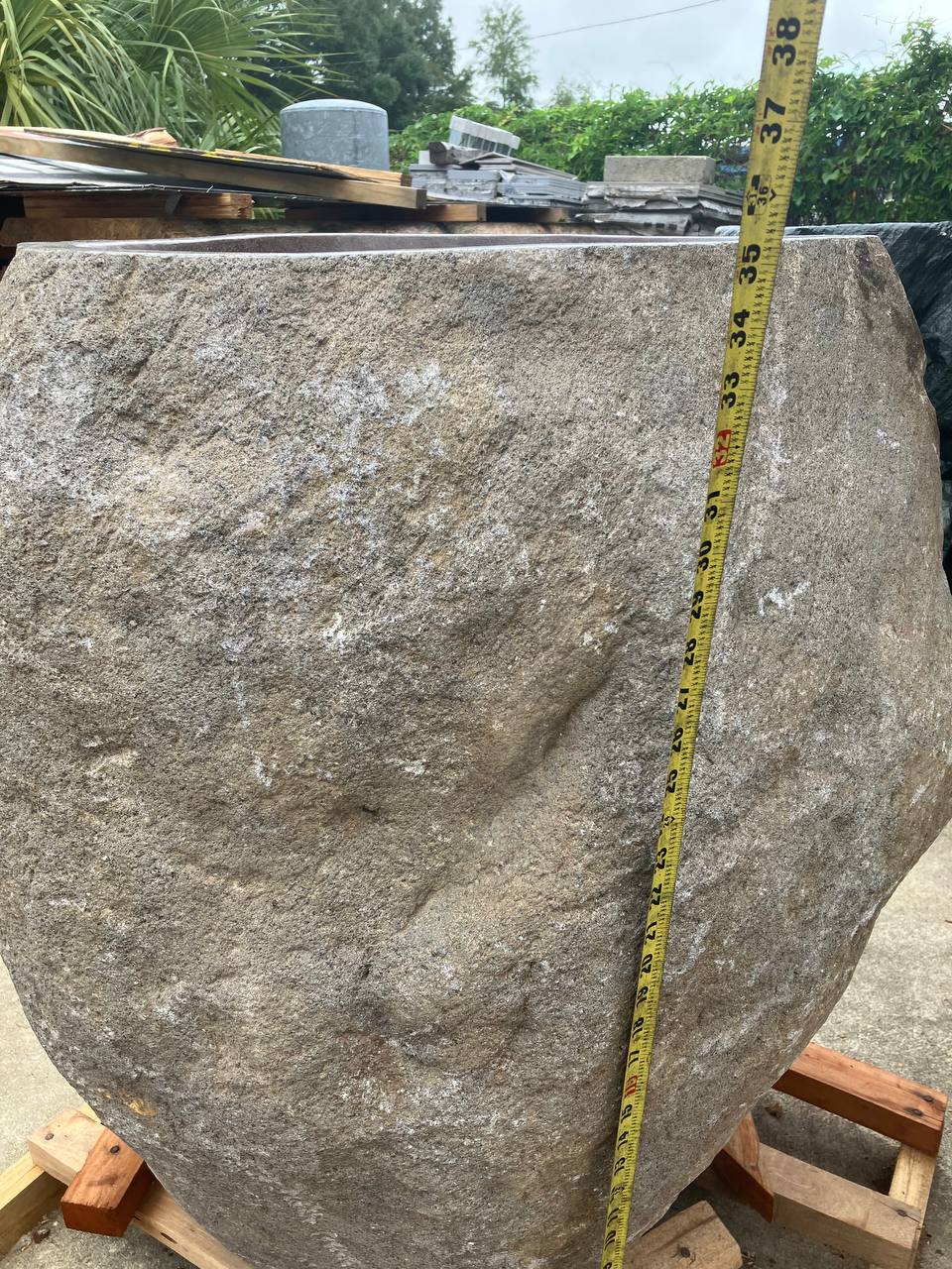 River Stone Pedestal Sink RSP001 (in stock)