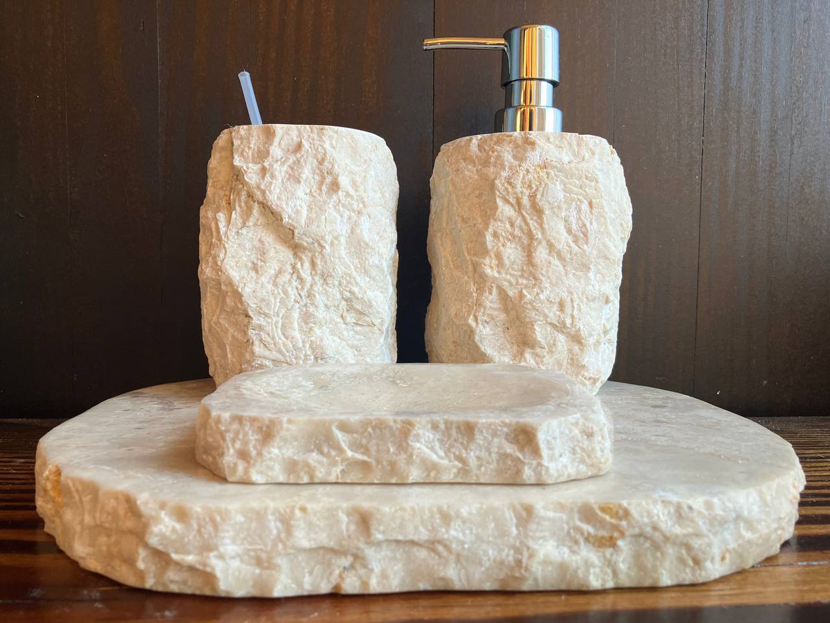 Beige Marble Bathroom Set BMS020