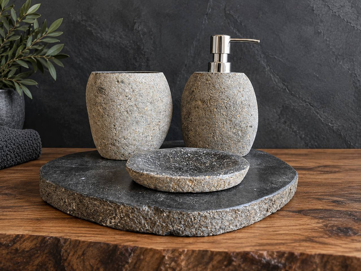 River Stone Bathroom Set RSBS001