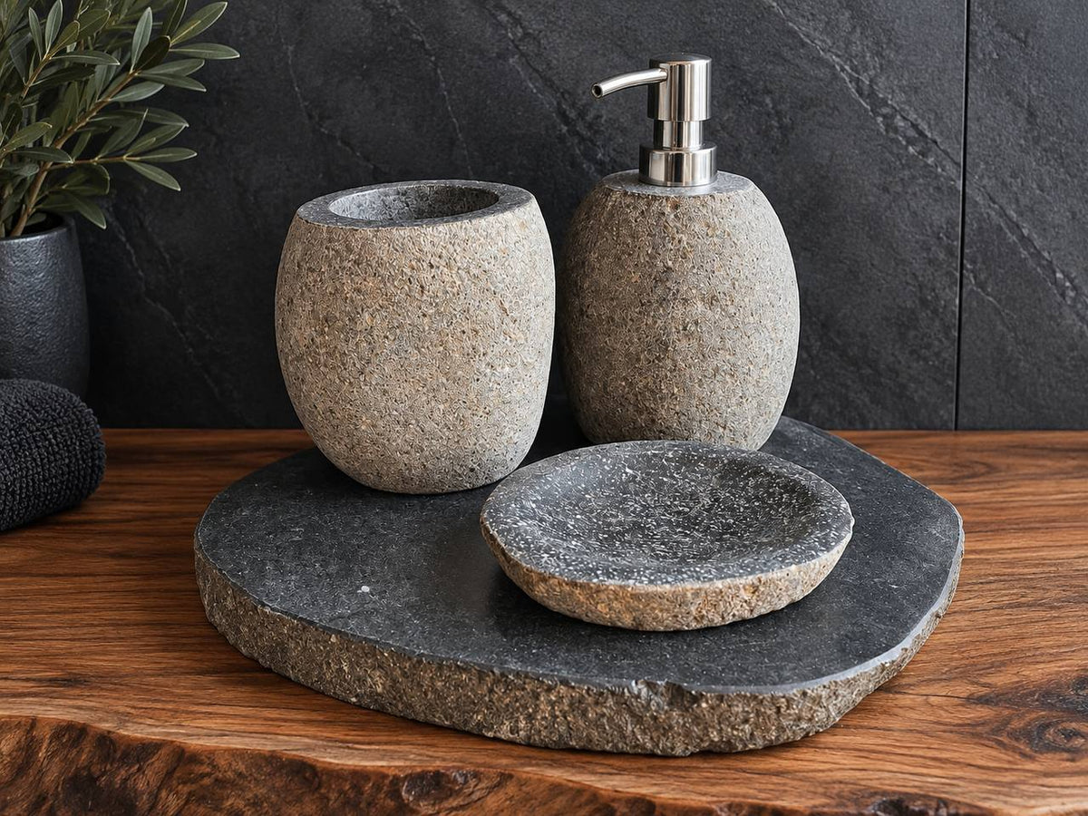 River Stone Bathroom Set RSBS002