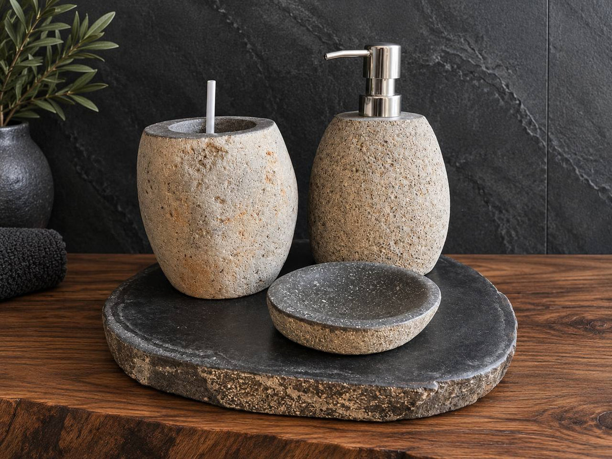 River Stone Bathroom Set RSBS003