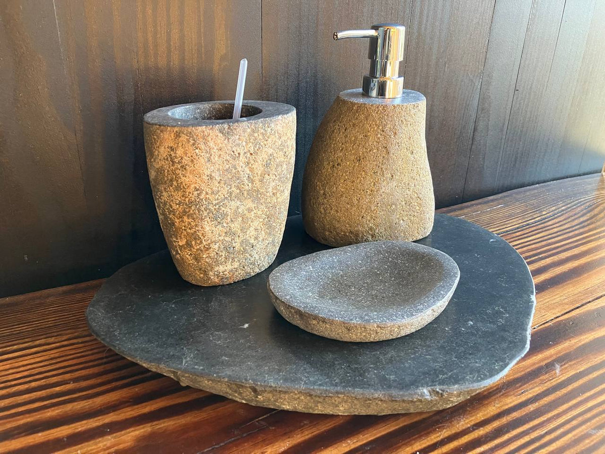 River Stone Bathroom Set RSBS004