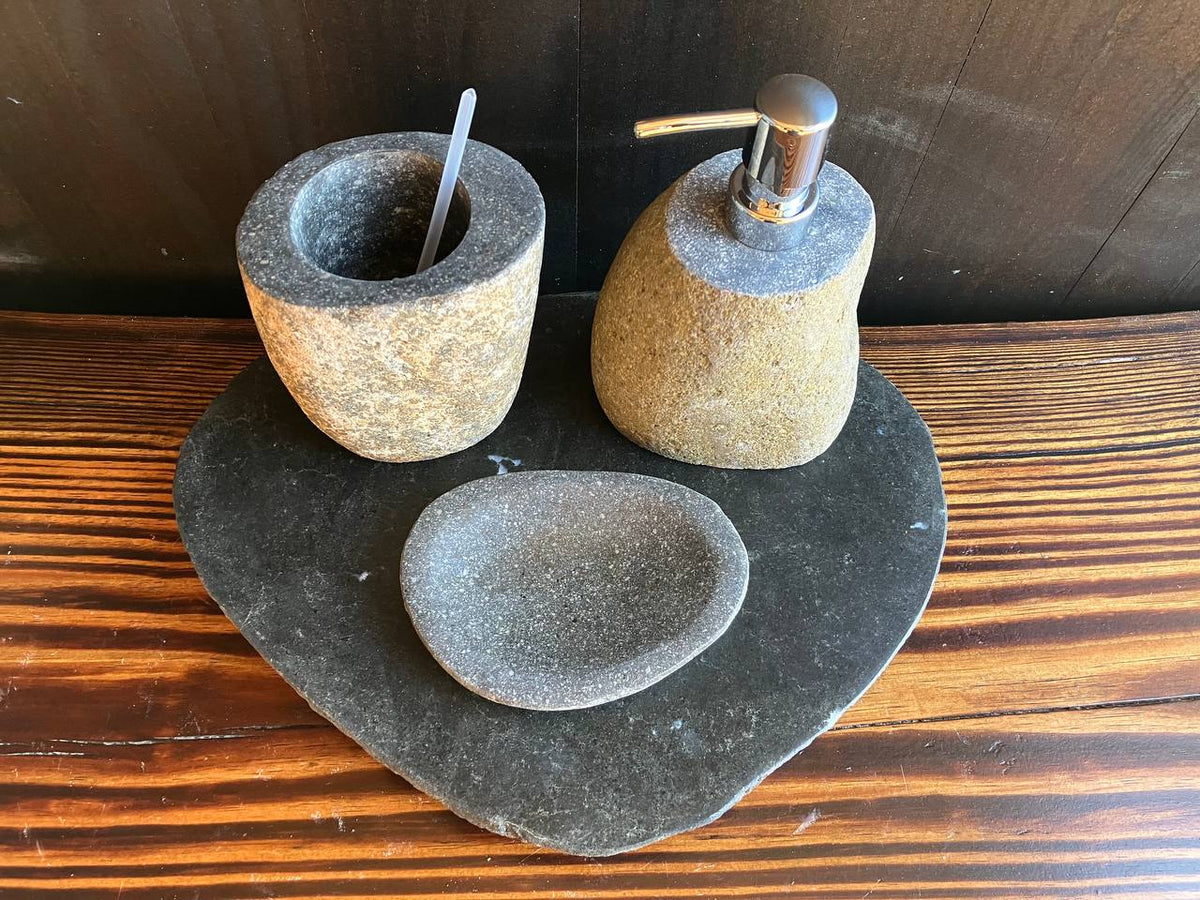 River Stone Bathroom Set RSBS004