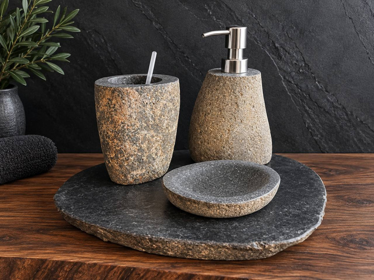 River Stone Bathroom Set RSBS004