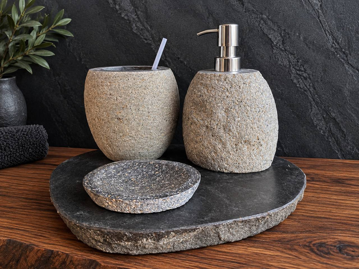 River Stone Bathroom Set RSBS005
