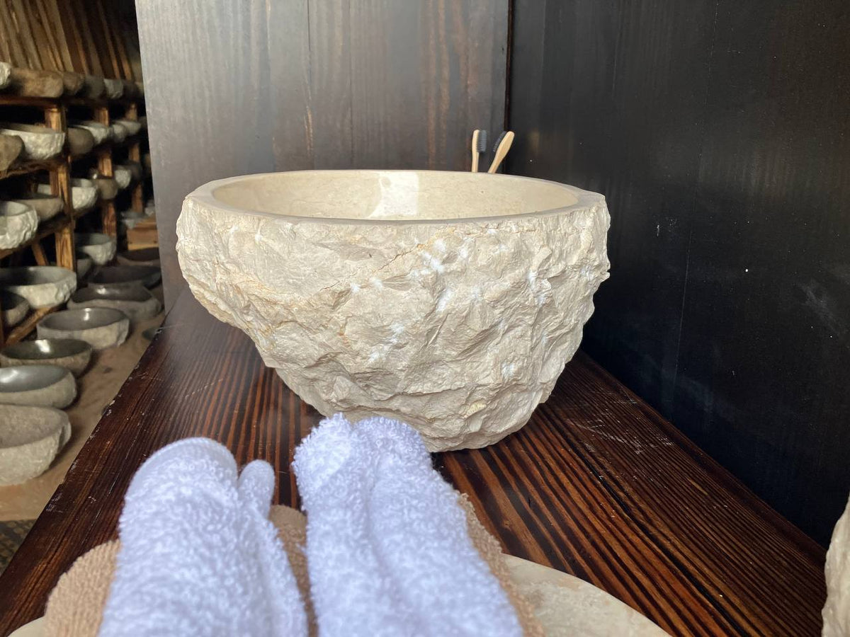 Marble Stone Sink MSS009 | 17" × 13" × 6.25"