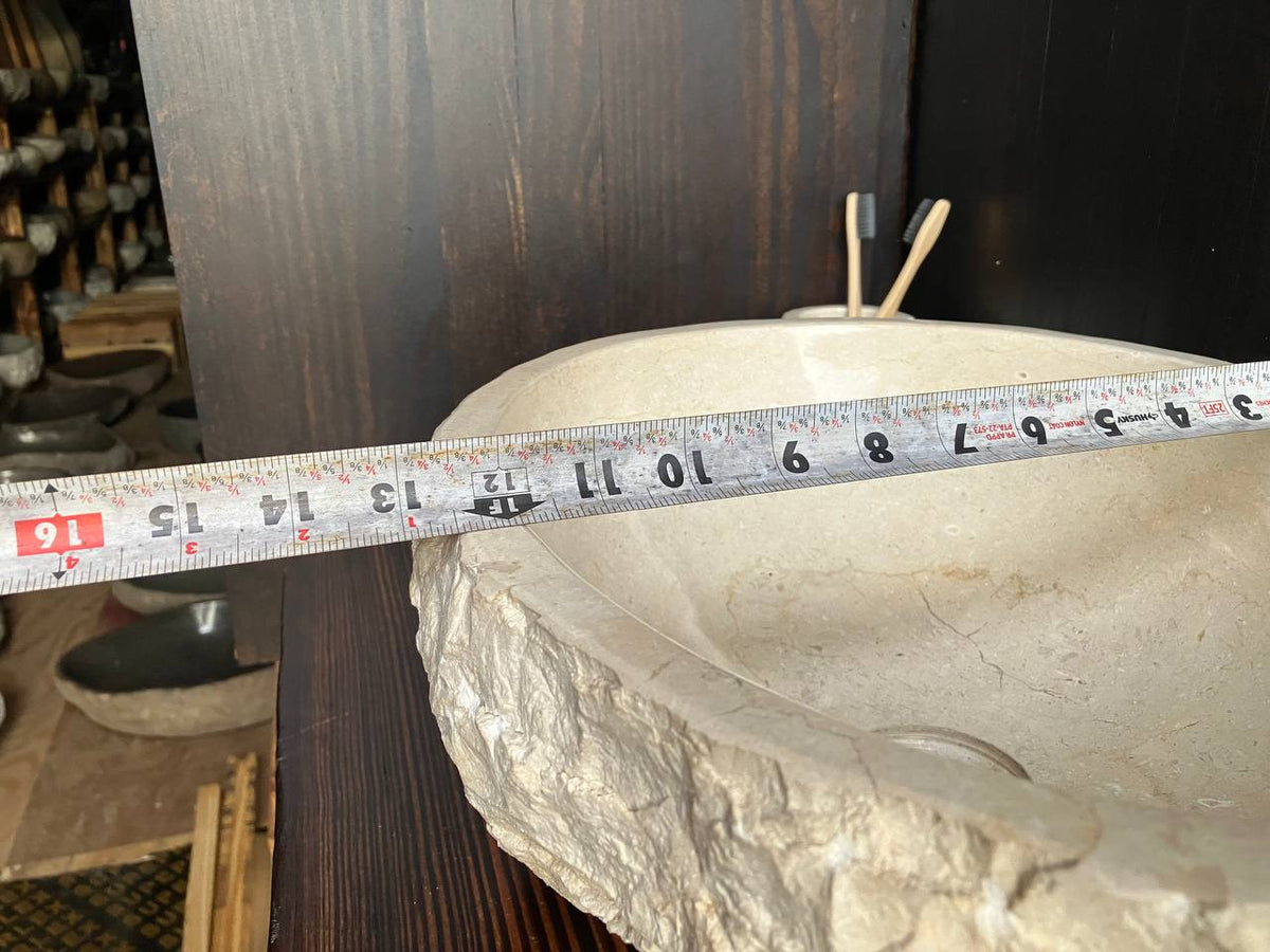 Marble Stone Sink MSS009 | 17" × 13" × 6.25"
