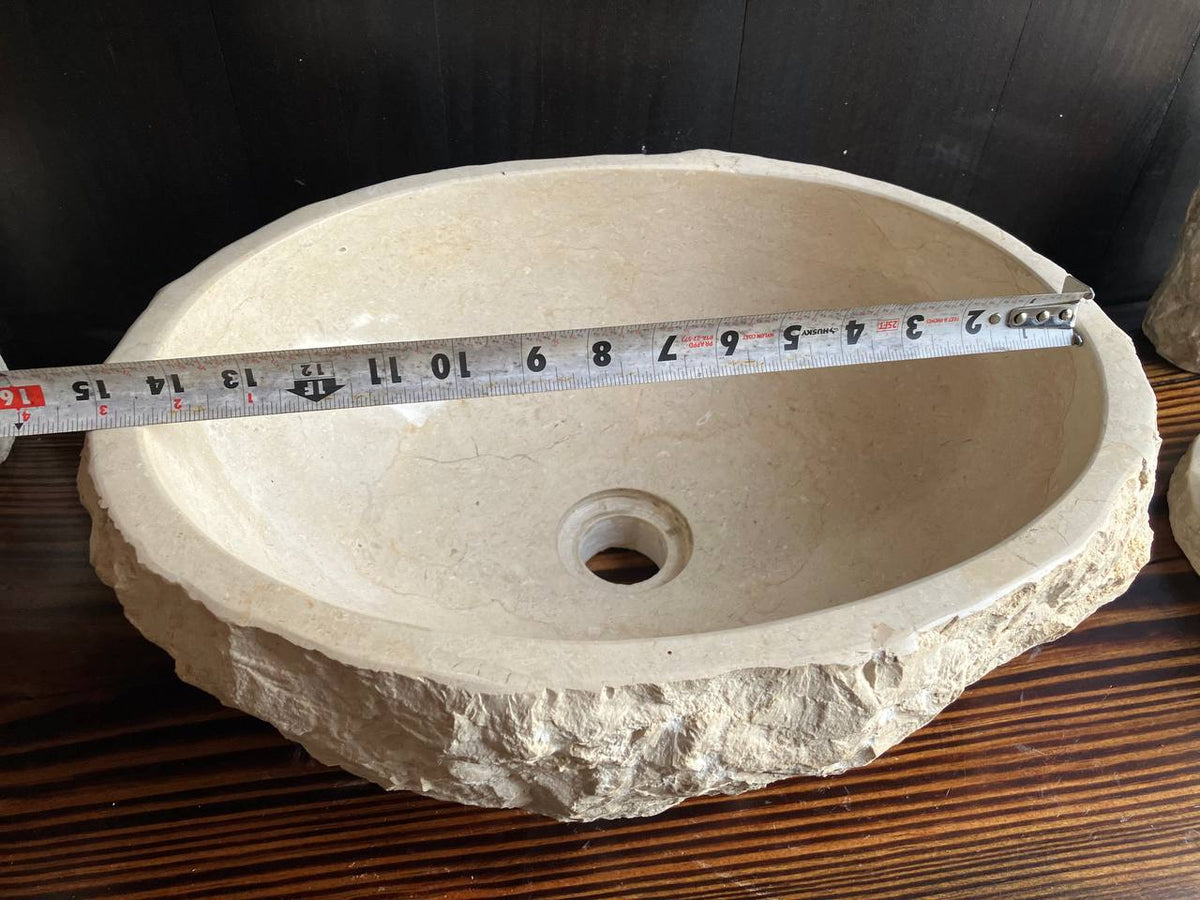 Marble Stone Sink MSS009 | 17" × 13" × 6.25"