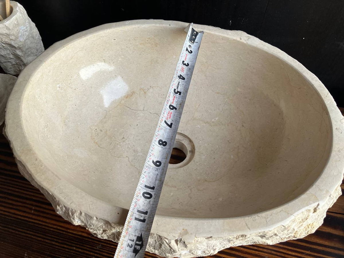 Marble Stone Sink MSS009 | 17" × 13" × 6.25"