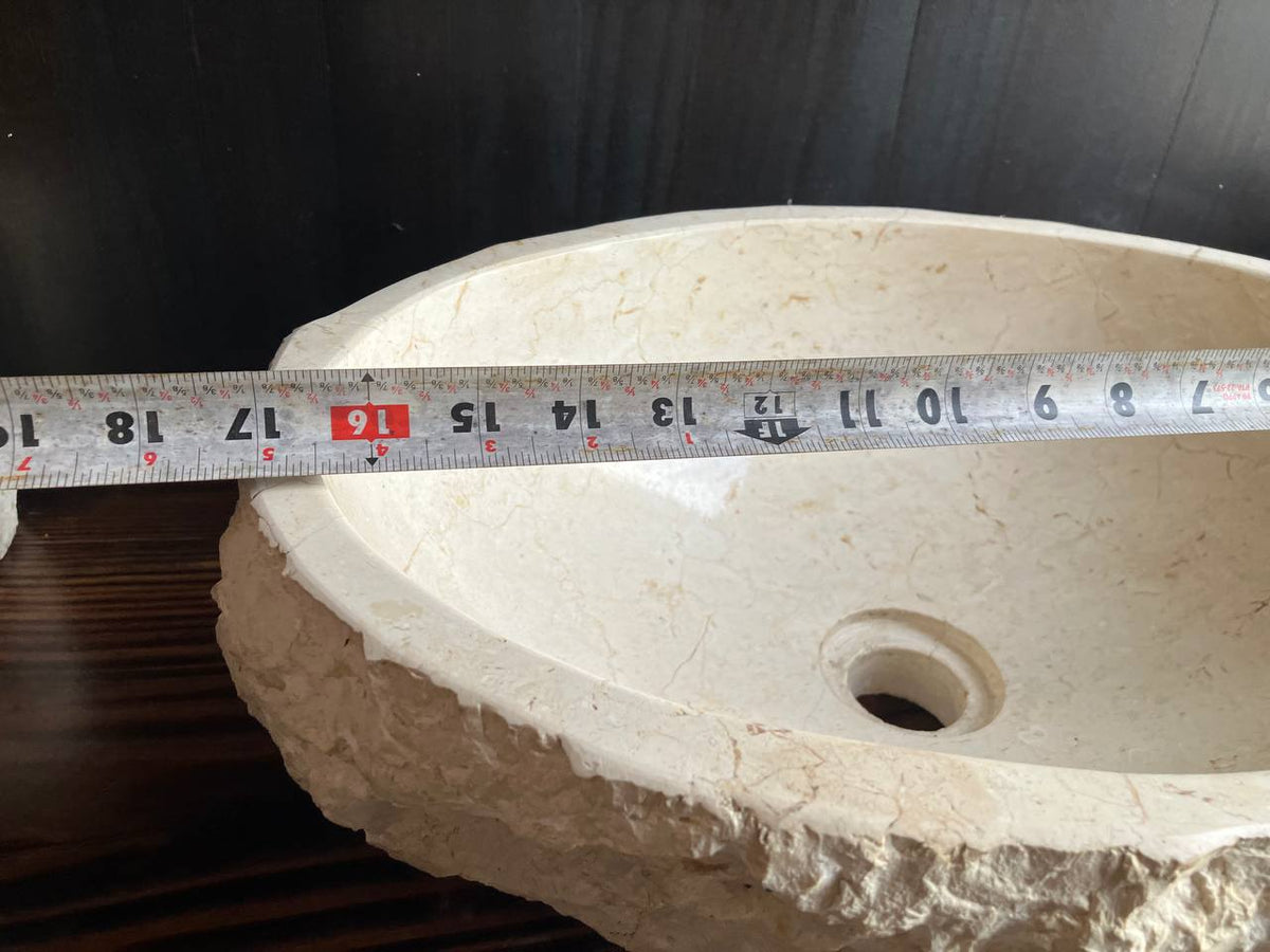 Marble Stone Sink MSS-002 | 17.5" × 13" × 6"