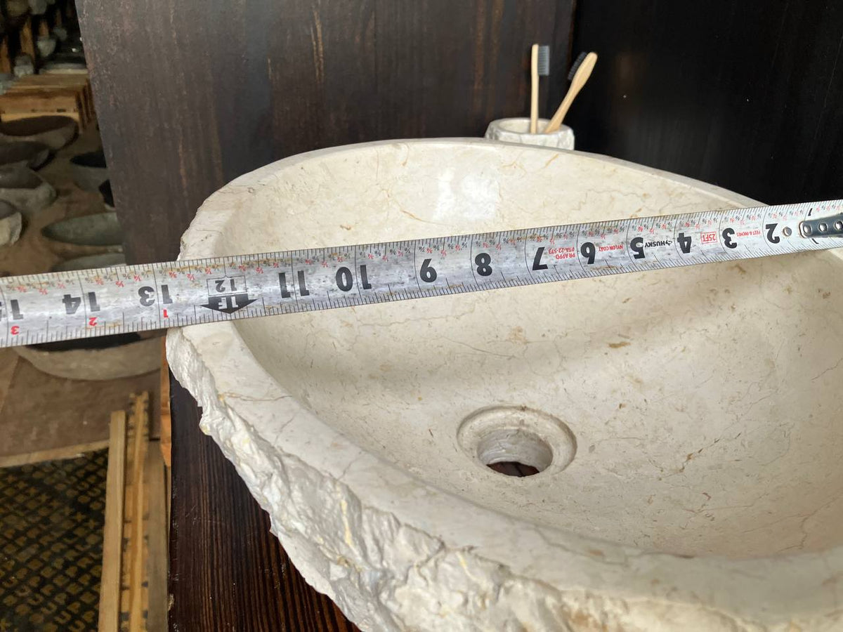 Marble Stone Sink MSS-002 | 17.5" × 13" × 6"