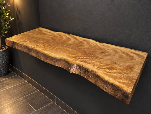 Live oak live edge bathroom vanity top LEVT-003
