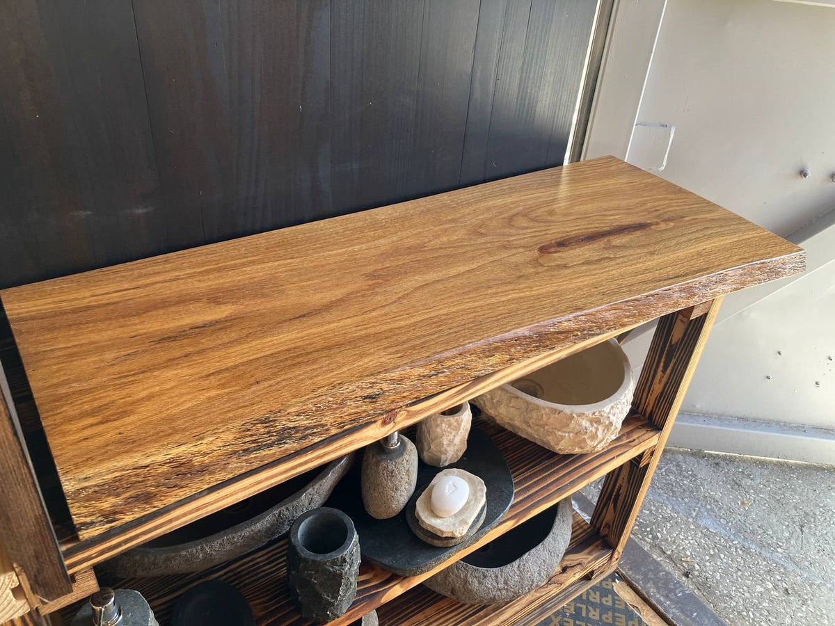 Live Edge Vanity Top LEVT-004 – Oak – 16–18″ × 46.25″
