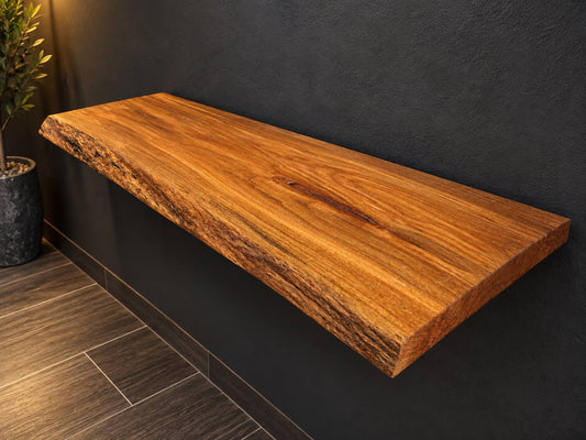 Oak live edge bathroom vanity top LEVT-004