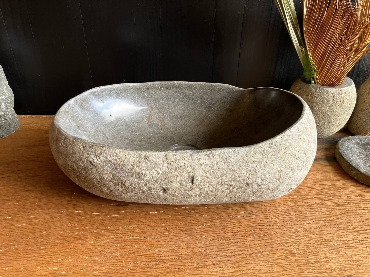 Natural River Stone Vessel Sink – RSS-049