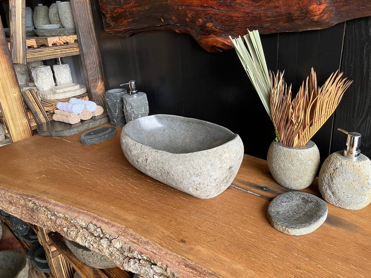 Natural River Stone Vessel Sink – RSS-049