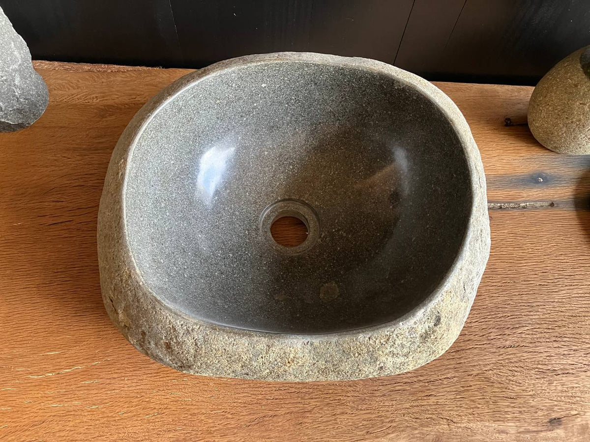 Dark Gray River Stone Vessel Sink – RSS-054
