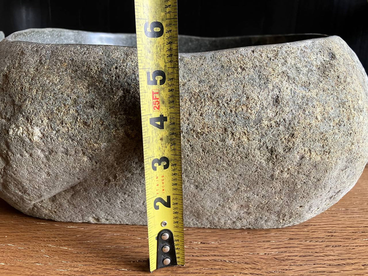 Dark Gray River Stone Vessel Sink – RSS-054