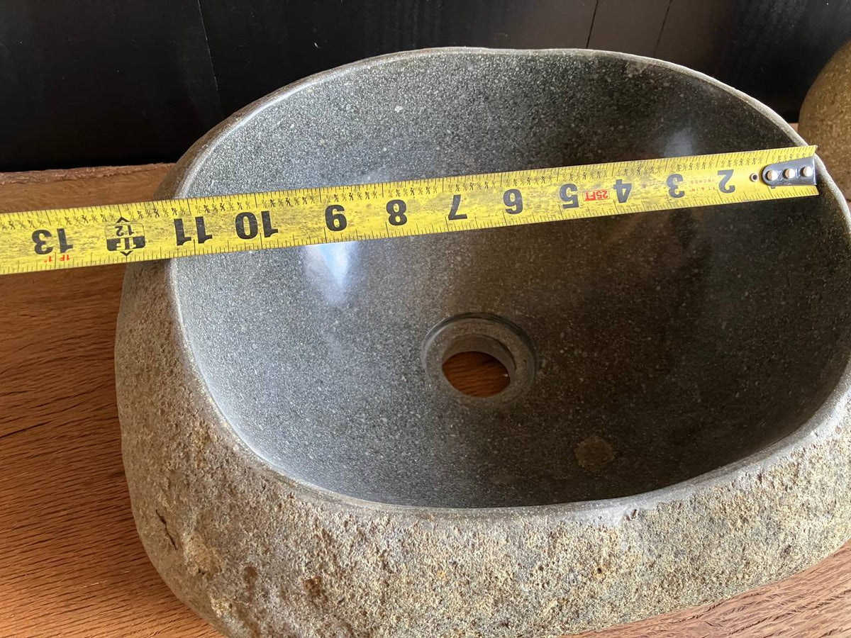 Dark Gray River Stone Vessel Sink – RSS-054