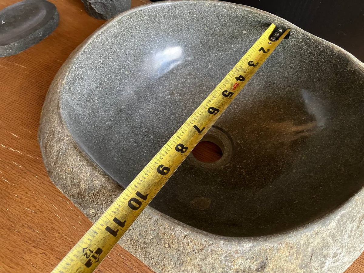 Dark Gray River Stone Vessel Sink – RSS-054