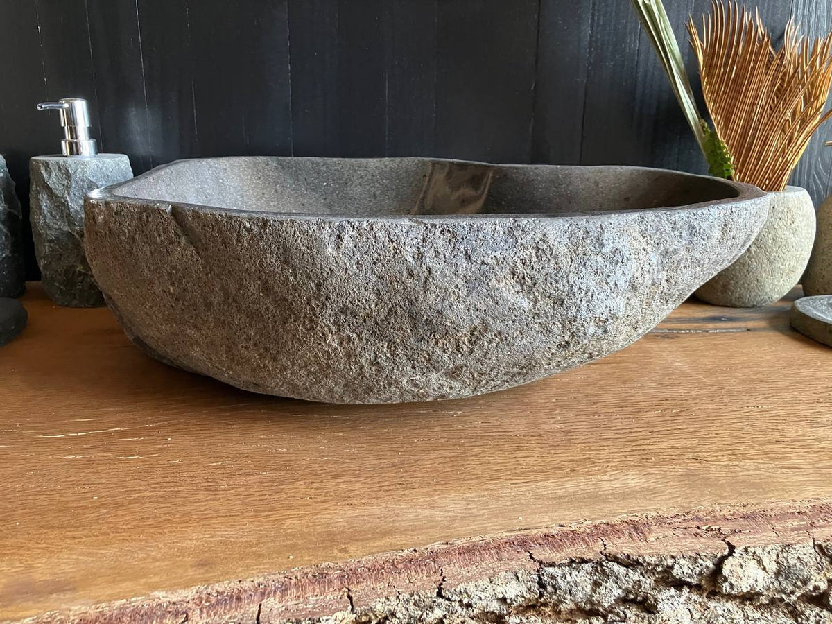 Large Organic River Stone Vessel Sink – RSS-057
