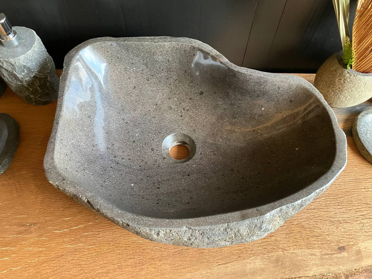 Large Organic River Stone Vessel Sink – RSS-057
