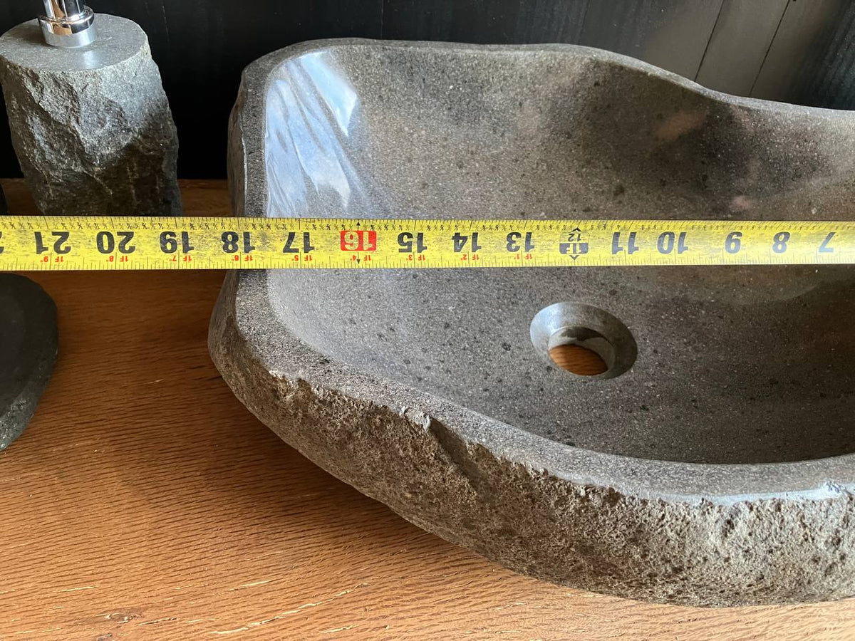 Large Organic River Stone Vessel Sink – RSS-057