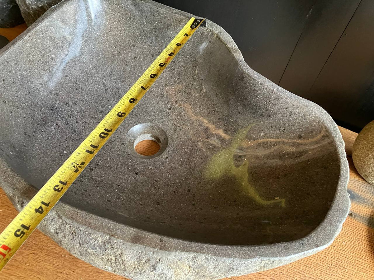 Large Organic River Stone Vessel Sink – RSS-057