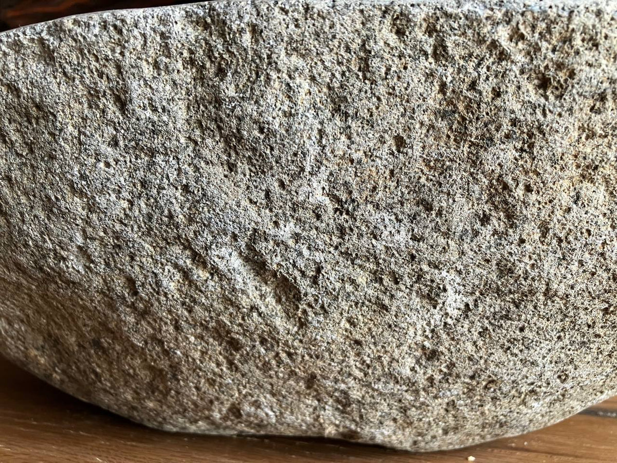 Large Light Gray River Stone Vessel Sink – RSS-059