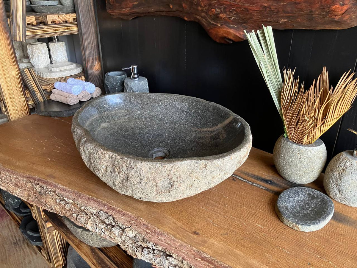 Large River Stone Vessel Sink – RSS-060