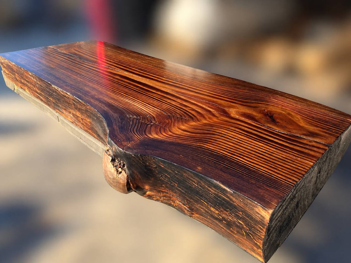 Live Edge Pine Bathroom Vanity Countertop – LEVT-014