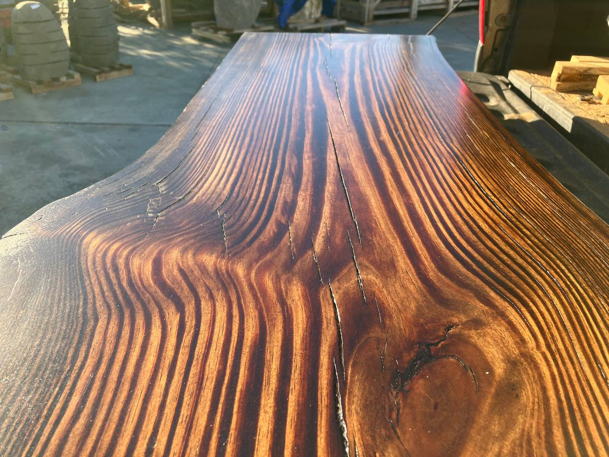 Live Edge Pine Bathroom Vanity Countertop – LEVT-014