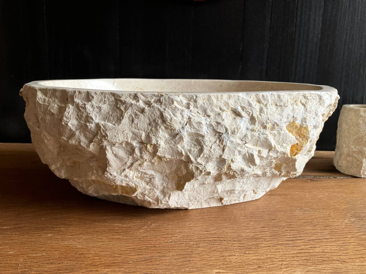 Beige Marble Vessel Sink – BMS-001