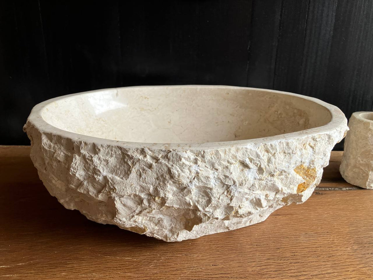 Beige Marble Vessel Sink – BMS-001
