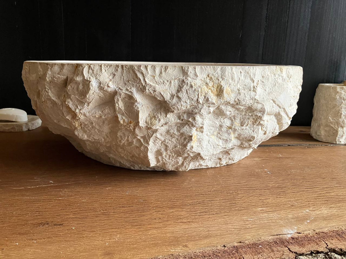 Beige Marble Vessel Sink – BMS-004