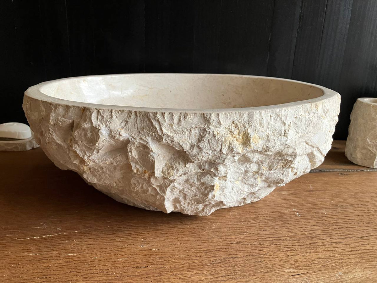 Beige Marble Vessel Sink – BMS-004