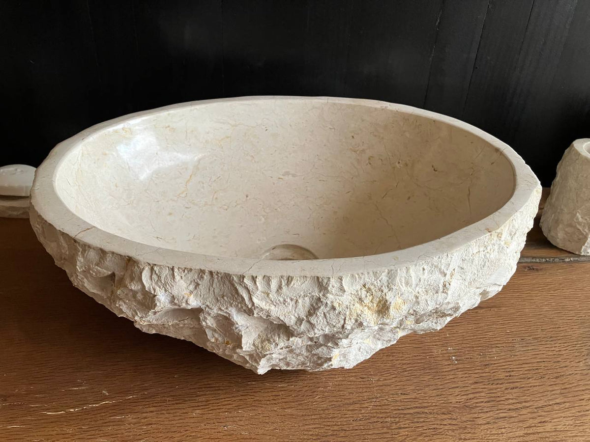 Beige Marble Vessel Sink – BMS-004