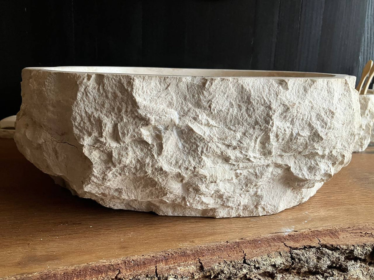 Beige Marble Vessel Sink – BMS-005