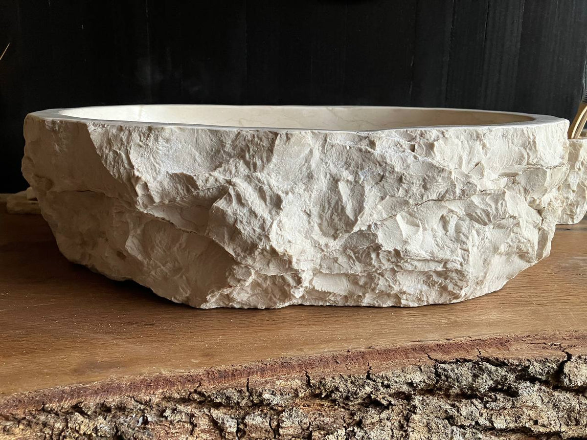 Beige Marble Vessel Sink – BMS-007