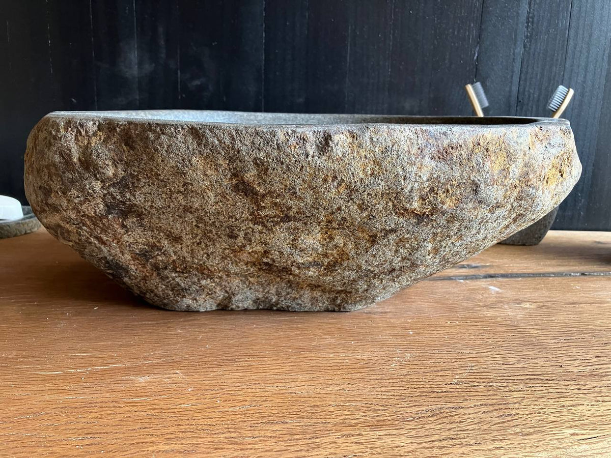 Compact River Stone Vessel Sink – RSC-069